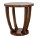 Round mahogany side table in Art Deco style from the late 20th century, 1950s.