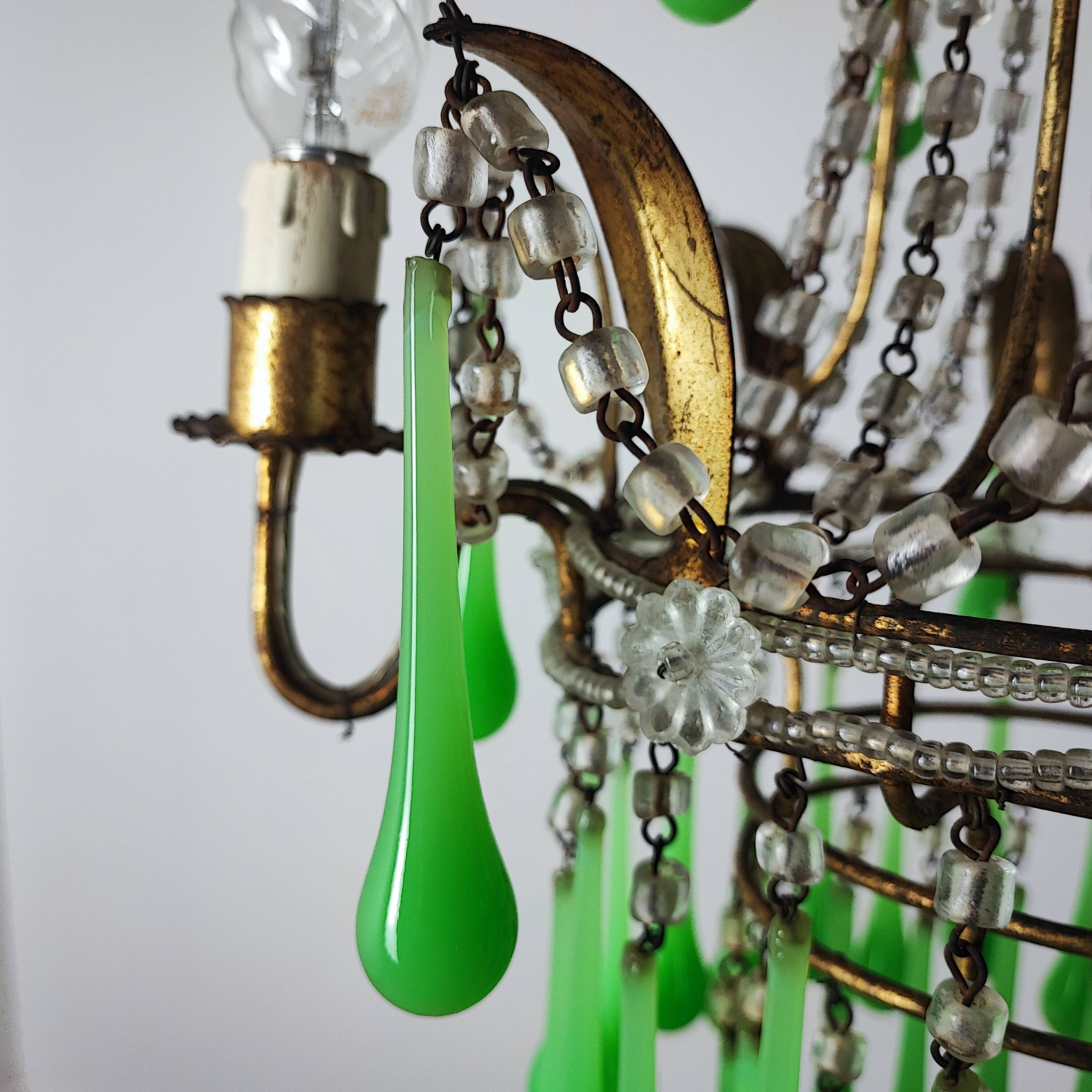 Italian chandelier with tassels