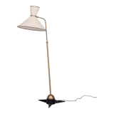 Robert Mathieu French Brass Adjustable Mid-Century Floor Lamp