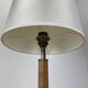 lampe de table Art déco unique en laiton et bois, Allemagne années 1930
