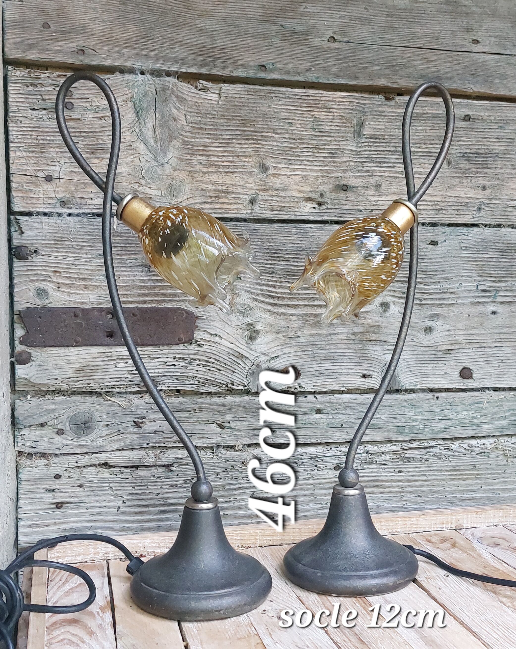 Lampes en verre Murano