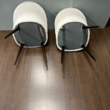 Duo vintage moumoute chairs
