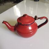 Small enamelled teapot