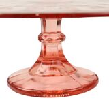 Pink Rosaline Art Deco Cake Stand Pastry Dish Scailmont
