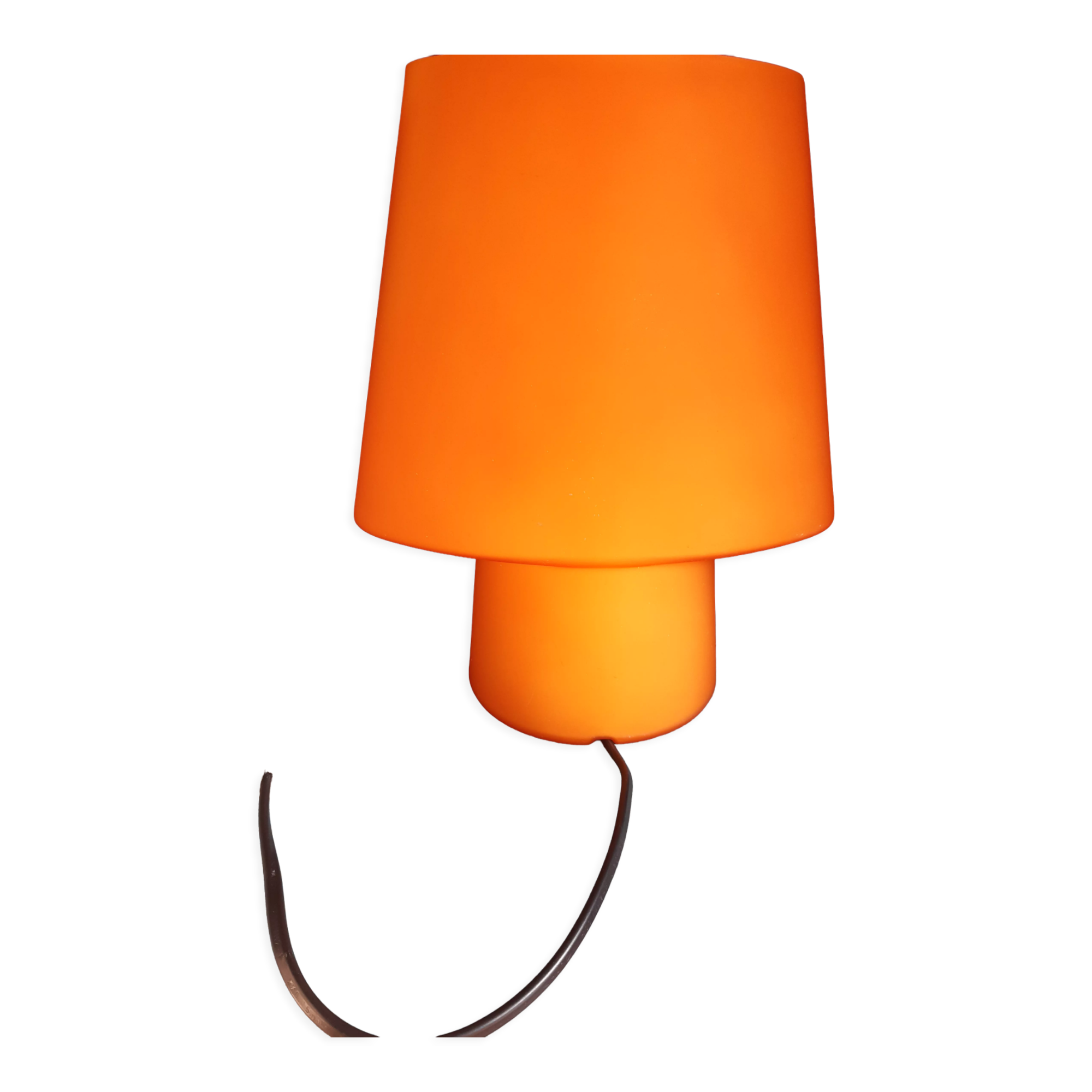 Orange glass paste lamp