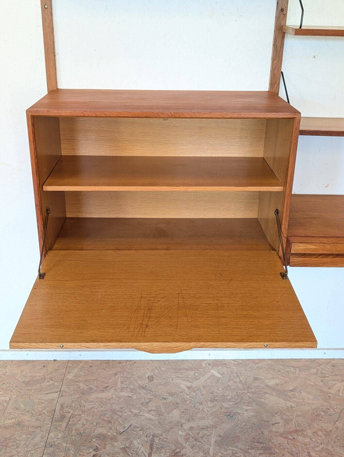 Teak wall unit by Poul Cadovius from the 1960s.