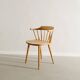 Fauteuil sculptural suédois vintage en bois de hêtre par Yngve Ekström, années 1950
