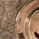 Ancient fish dish in silver metal