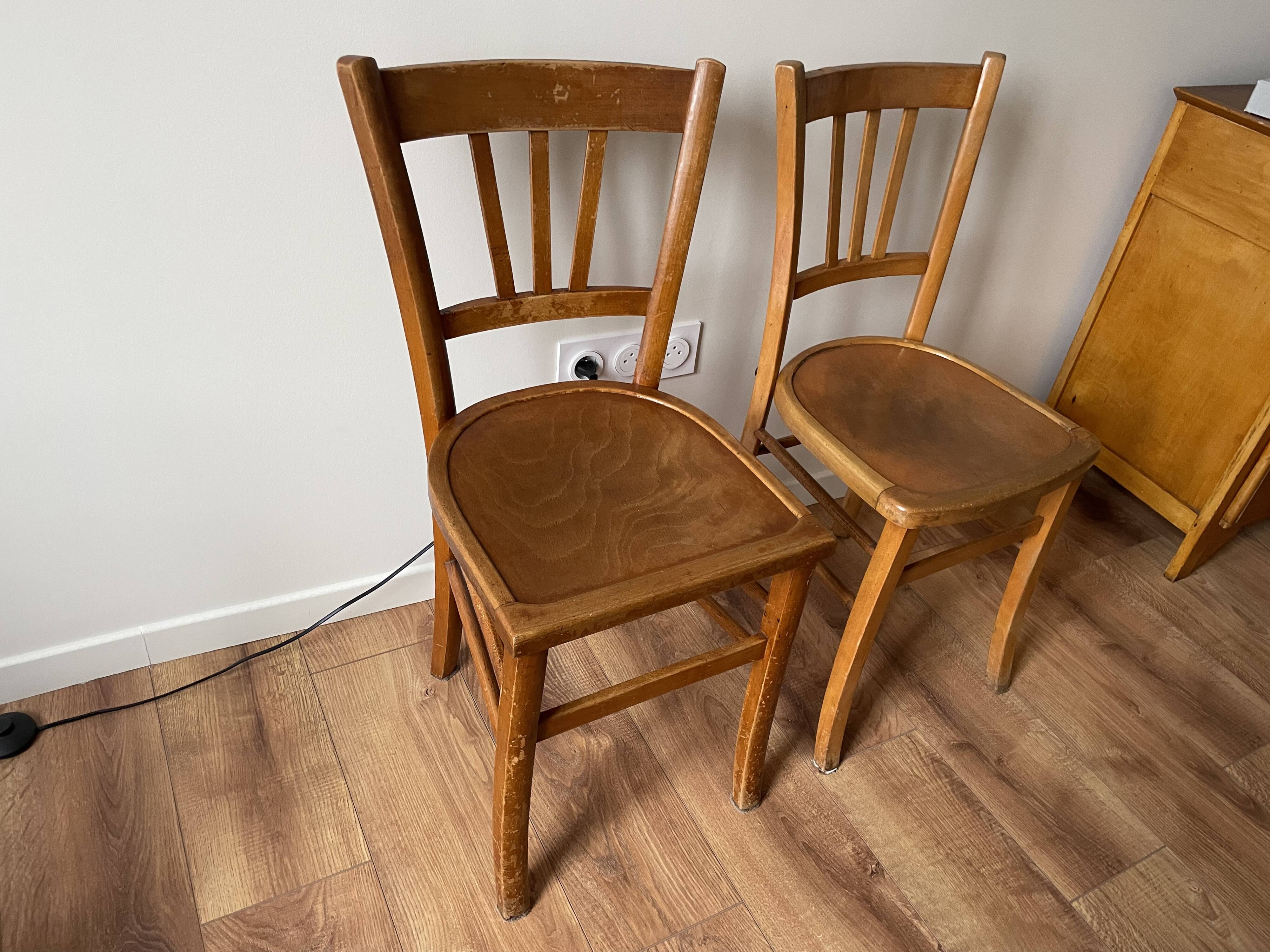 Pair of Luterma bistro chairs from the 1950s
