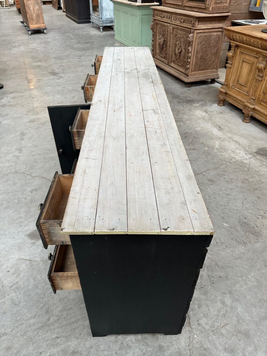 Workshop furniture from the early 20th century.