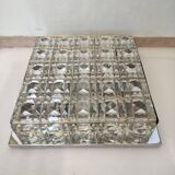 Mid century modernist rare kinkeldy square flush mount light