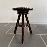Vintage pine swivel stool