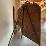 Large 19th century mirror gilded with gold leaf