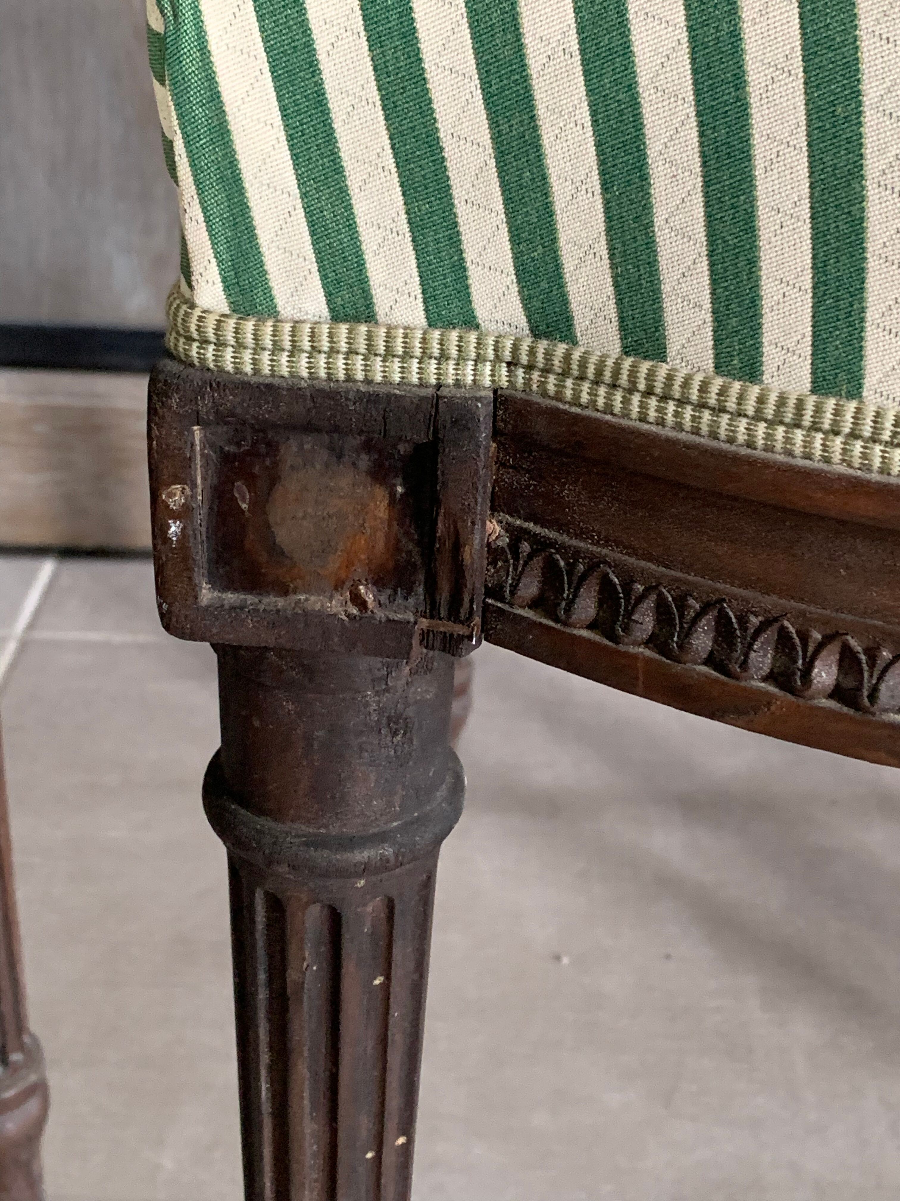 4 antique Louis XVI style chairs