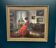 Scandinavian Oil on Canvas – Interior Scene by Bente Berg – Vintage