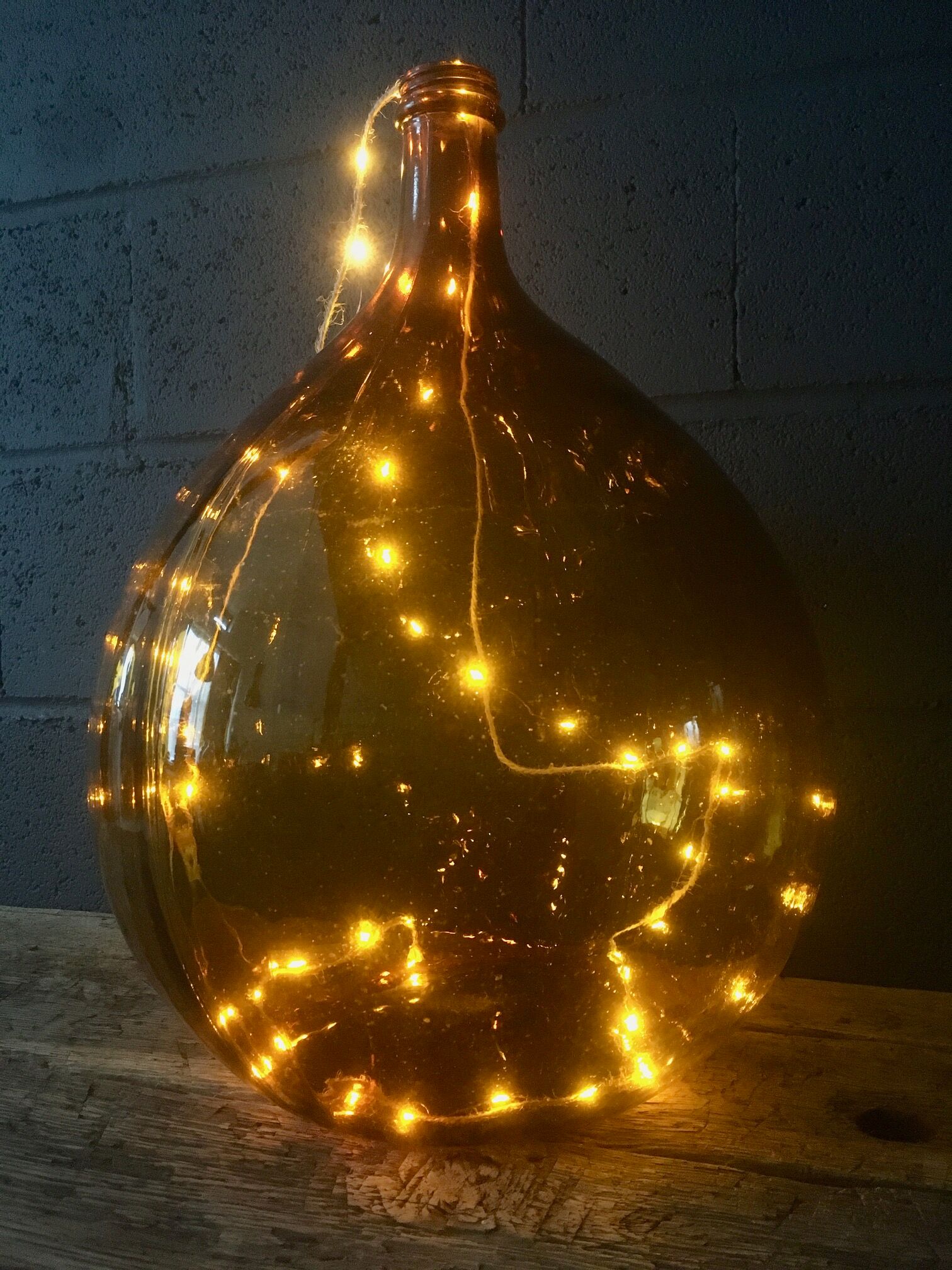 Demijohn amber bottle XL of 30L