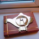 Metal Mirror Aranmula Conchu with back stand model