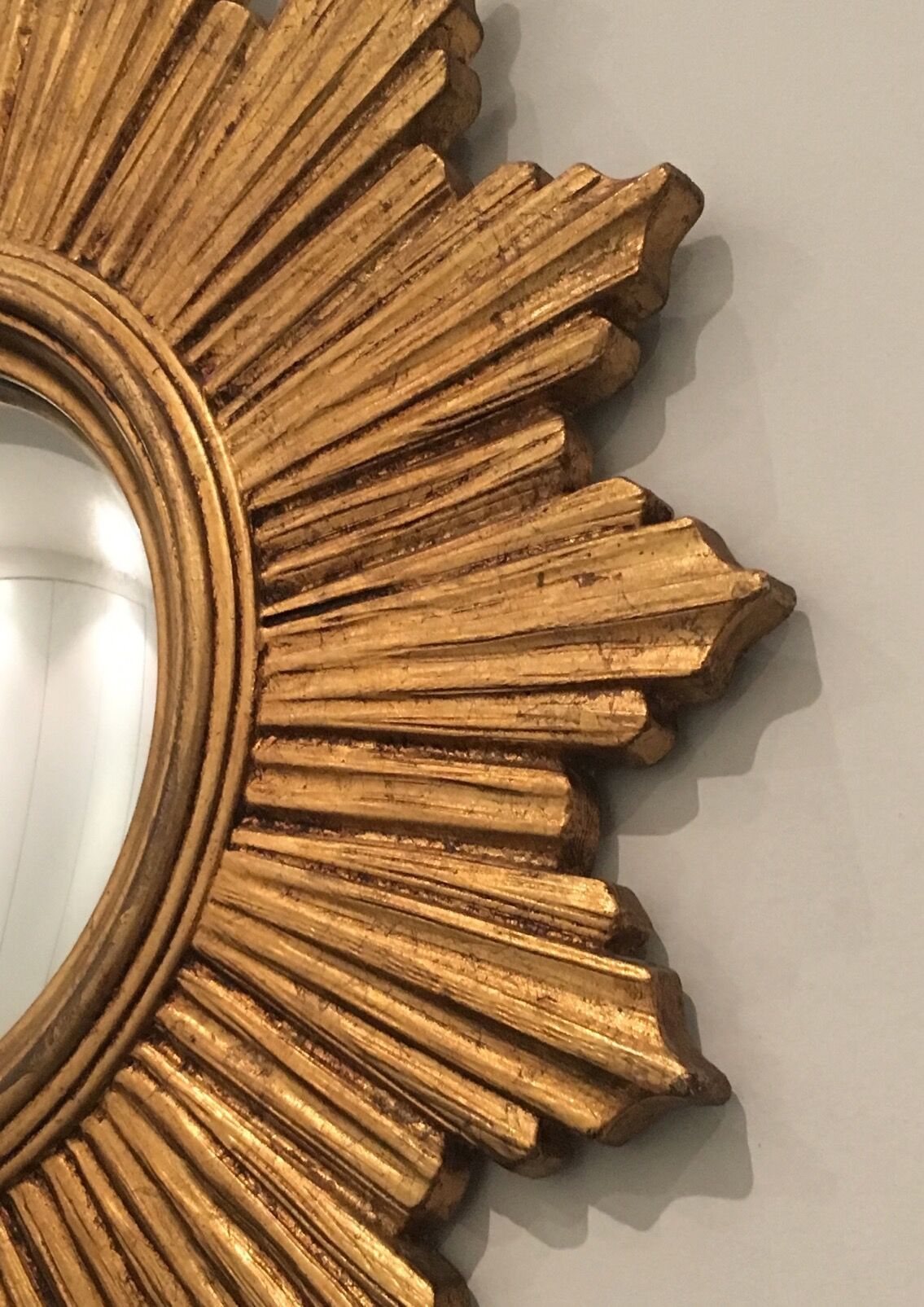 Mirror convex Sun resin.