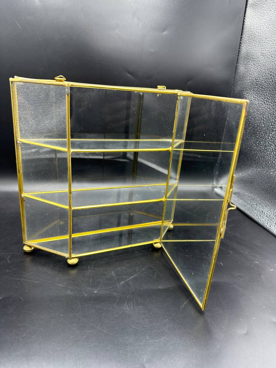 Brass display case