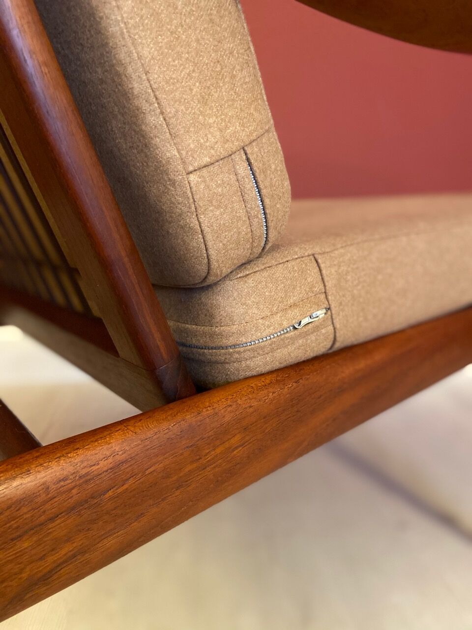 Norwegian teak lounge chair by Fredrik Kayser for Vatne, 1960s