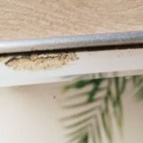 Miroir de barbier biseauté mural  17,5 cm x 11,5 cm