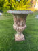 Large Medicis vase in white cast iron.