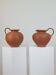 Pair of handcrafted terracotta vases from the mid-century.