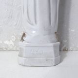 Antique Virgin Mary biscuit statue, 19th century
