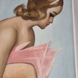 Huile sur toile danseuse