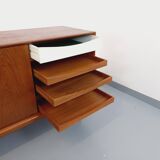 Vintage Scandinavian teak sideboard from the 60s by designer Edvard Valentinsen for Samcom
