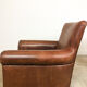Set of two vintage leather armchairs