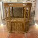 Vintage rattan bedside table