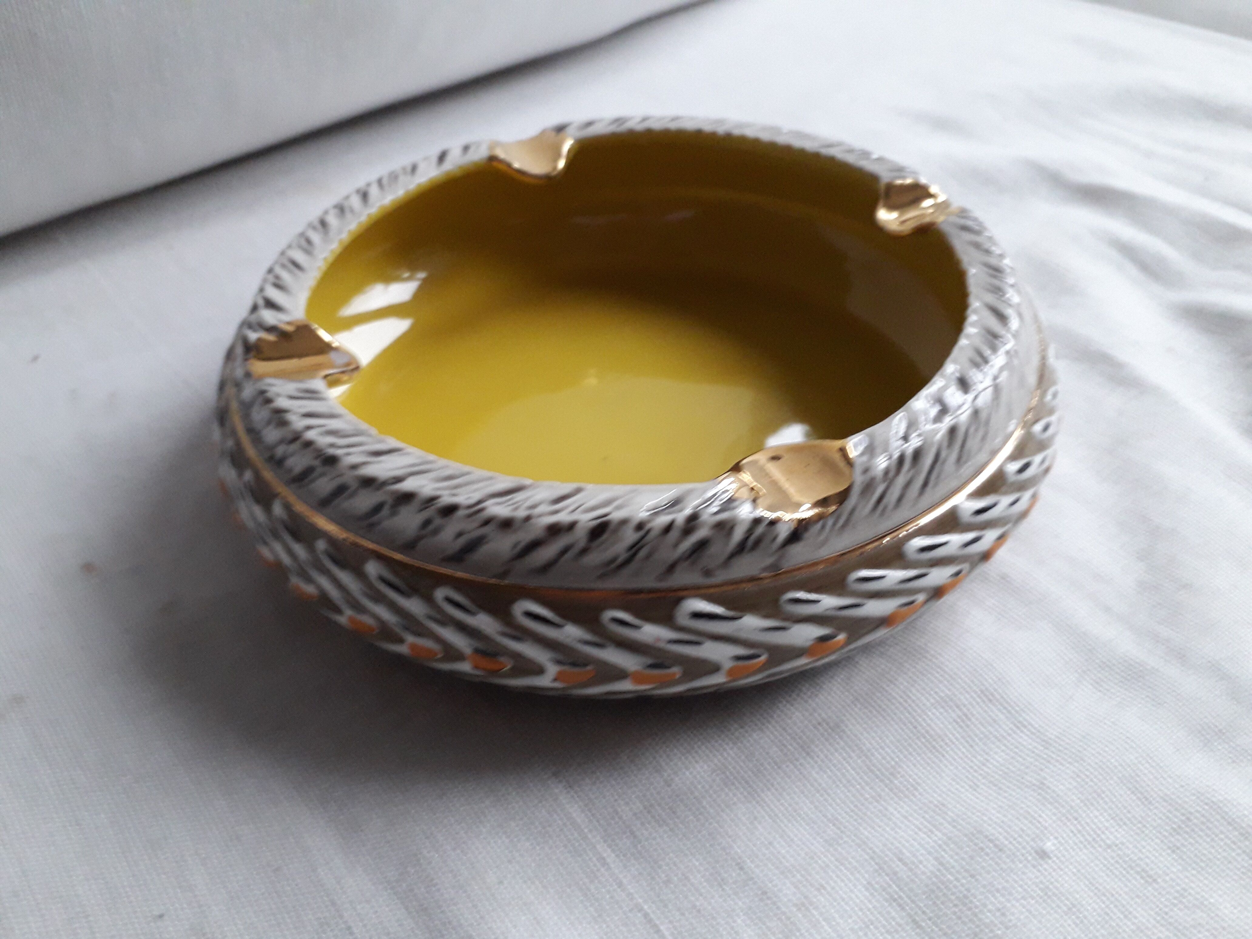 Vintage ashtray signed Jacques Breugnot