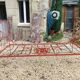 Lit banquette en fer forgé XIXe siècle 190cm x80cm