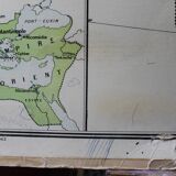 Carte scolaire ancienne n°5 « L'Italie Ancienne » n°6 "Le Monde Romain"
