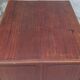 Vintage double-sided mahogany desk with 18 drawers.