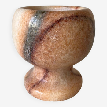 Pink marble mortar