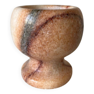 Pink marble mortar