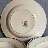 Four plates l'Amandinoise de Saint-Amand ancient