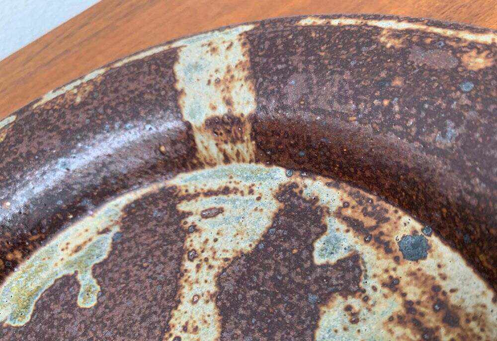 Mid-century studio pottery bowl from Visby, Denmark, 1960s.