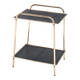 Vintage side table in gilded and painted iron. France, 1950s.