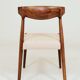 Set of two dining chairs in Scandinavian design.