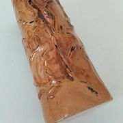 Stoneware vase signed LM, organic style, 70s/90s