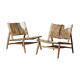 Deux fauteuils scandinave