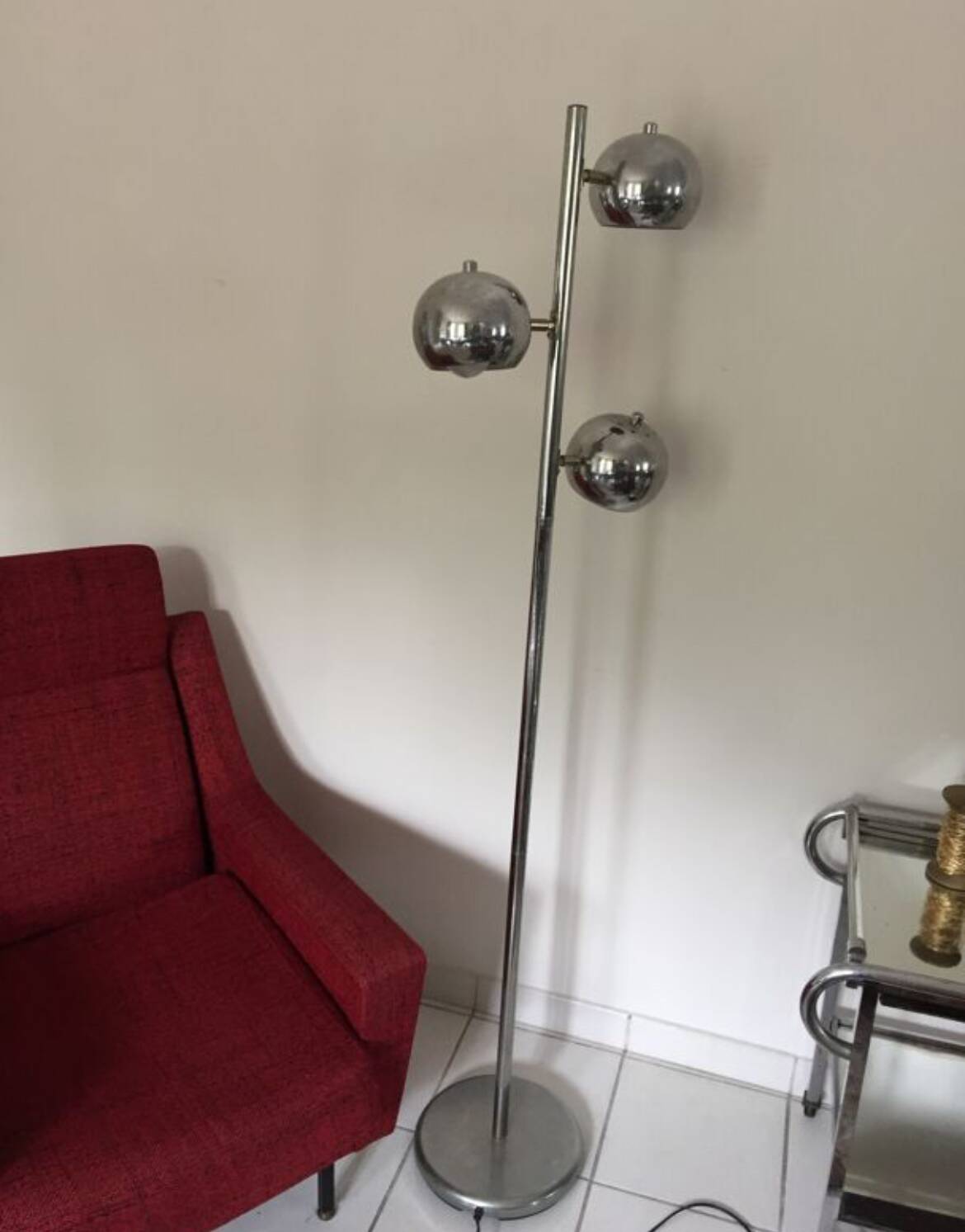Floor lamp chrome Bullit