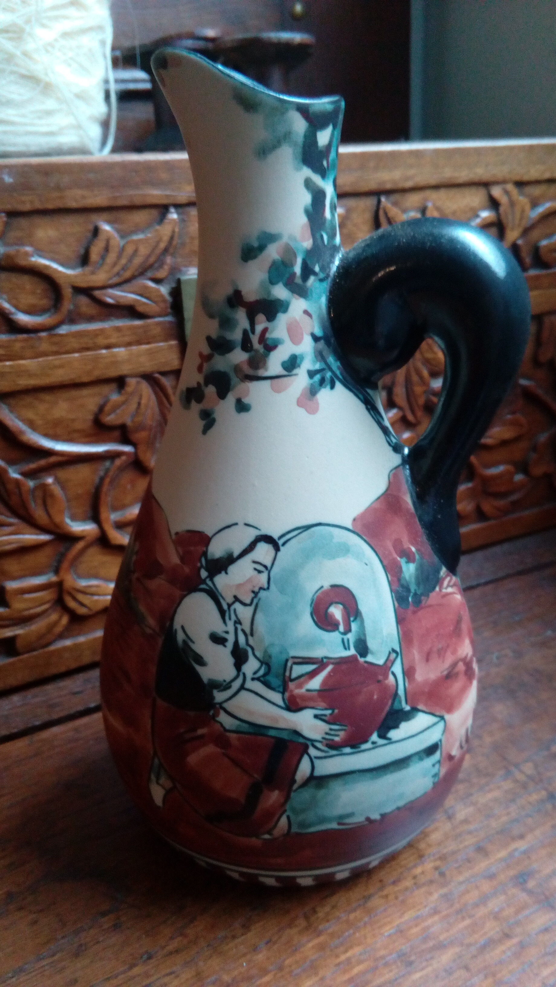 Vase céramique de Ciboure signé Rodolph Fisher
