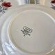 set of 5 Digoin Sarreguemines flat plates model Juliette / Nina Rosa 50s