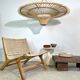 Suspension rattan saucer iron frame D:120 H:60
