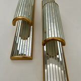 Pair of mirrored sconces by Dekundt, Belgium, 1980s (model 1620-114)