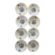 Set of 8 flat plates Sarreguemines and Digoin